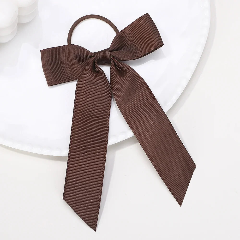 Ribbon Hair Bands Toddler Cheer Bow Head Rope Kids Fashion Solid for Sweet Girls children Party Headwear Hair Accessories