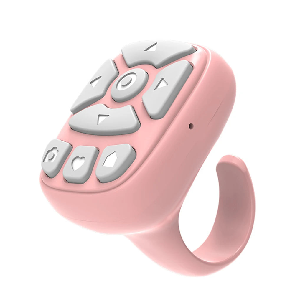 Bluetooth Remote Control Scrolling Ring E-book Page Turner for Tiktok Mobile Video Remote Control Selfie Stick Camera Controller
