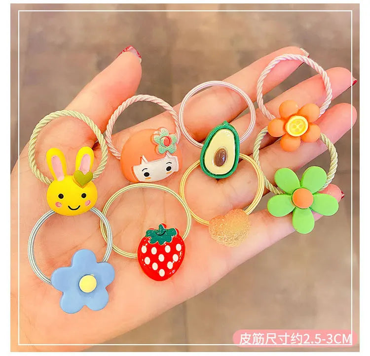 Hair Accessories Girls Band Ties Scrunchies Elastique Cheveux Fille Colets Para Cabello Bows Cintillos Trabas Pelo Mujer Kids