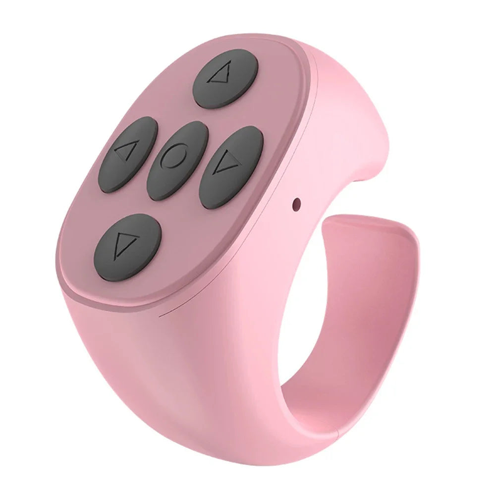 For TikTok Scrolling Ring Wireless Camera Shutter Selfie Button Kindle App Remote Page Turner Clicker for iOS Android Cell Phone
