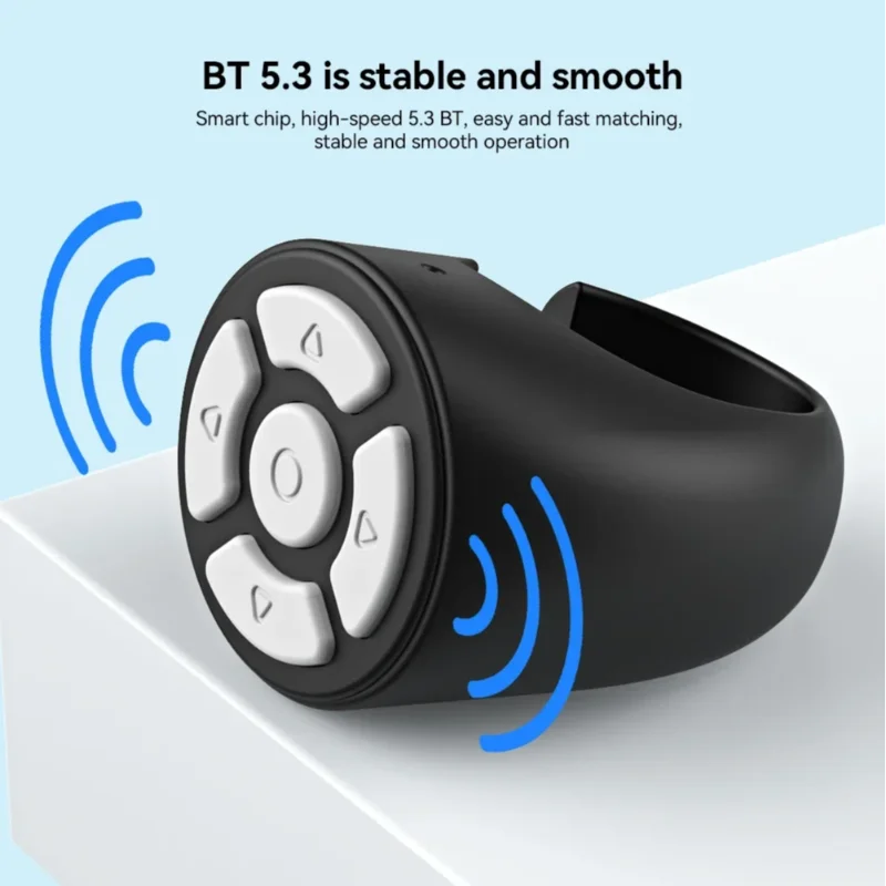 Scrolling Ring Wireless Finger Shutter Remote Control Page TurnerMobile Phone Controller Bluetoothcompatible For Home Travel Car