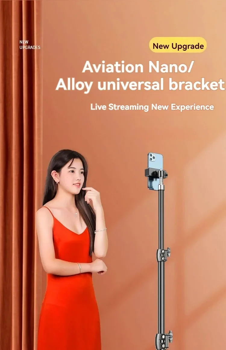 Photographic Lighting Tripod Aluminum Alloy Foldable Portable Light Stand Photography Camera Flash Mobile Phone Mount Brackets