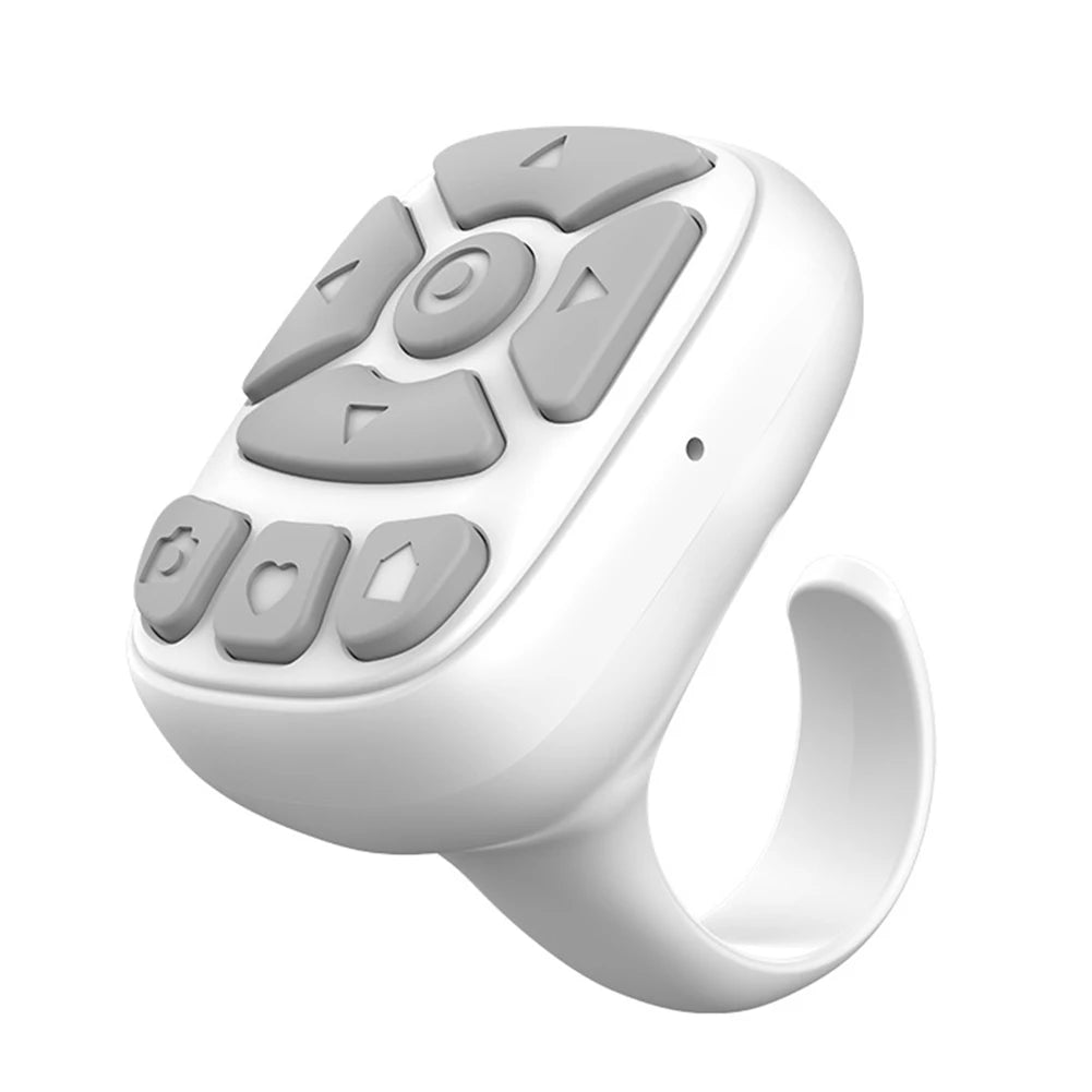 Bluetooth Remote Control Scrolling Ring E-book Page Turner for Tiktok Mobile Video Remote Control Selfie Stick Camera Controller