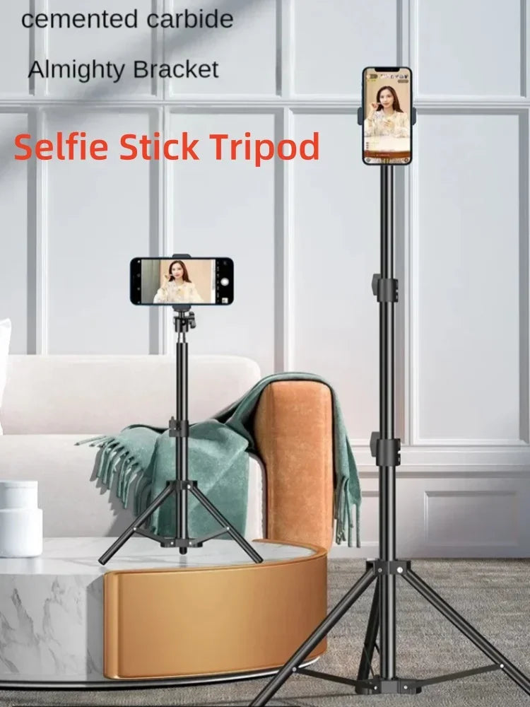 Photographic Lighting Tripod Aluminum Alloy Foldable Portable Light Stand Photography Camera Flash Mobile Phone Mount Brackets