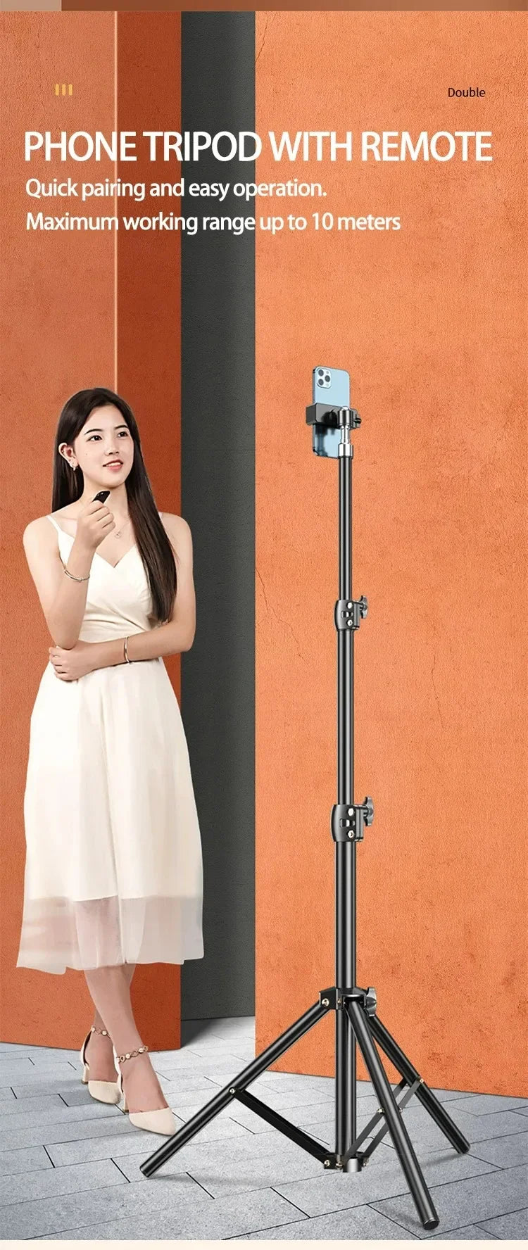Photographic Lighting Tripod Aluminum Alloy Foldable Portable Light Stand Photography Camera Flash Mobile Phone Mount Brackets