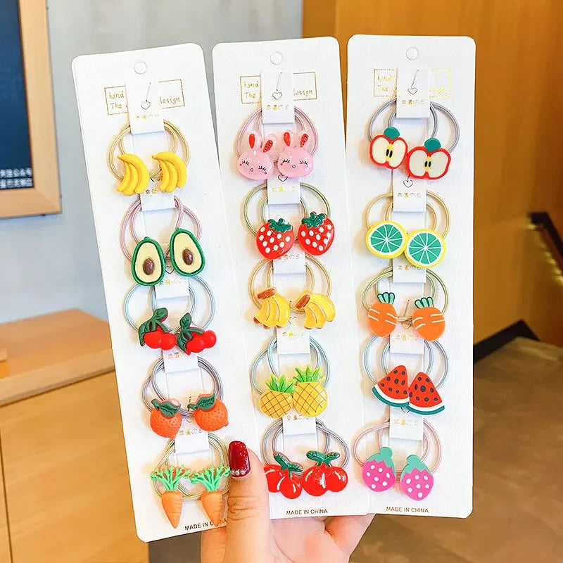 Hair Accessories Girls Band Ties Scrunchies Elastique Cheveux Fille Colets Para Cabello Bows Cintillos Trabas Pelo Mujer Kids