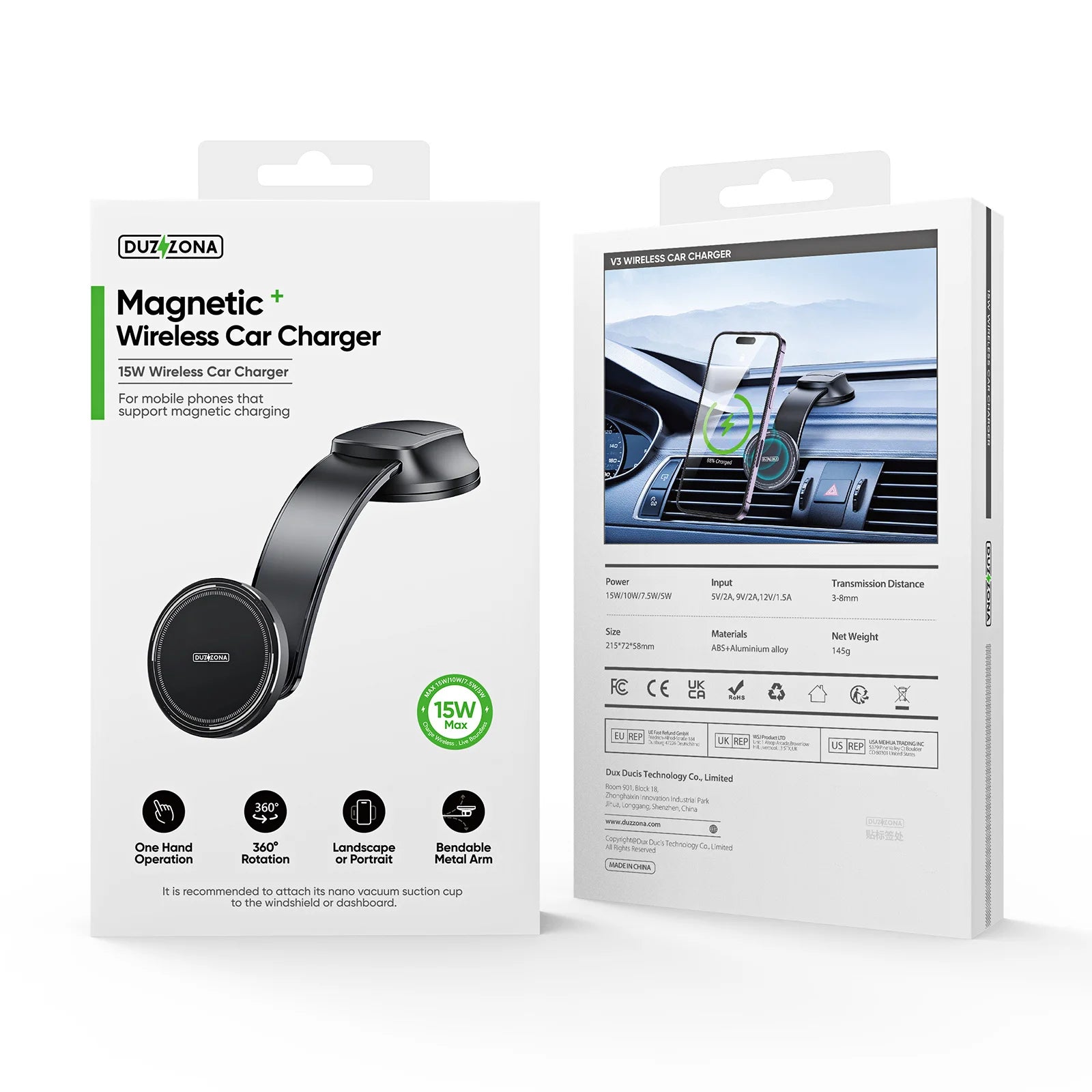 Magnetic Wireless Car Charger