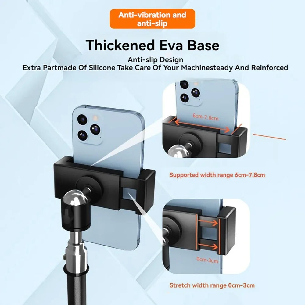 Photographic Lighting Tripod Aluminum Alloy Foldable Portable Light Stand Photography Camera Flash Mobile Phone Mount Brackets