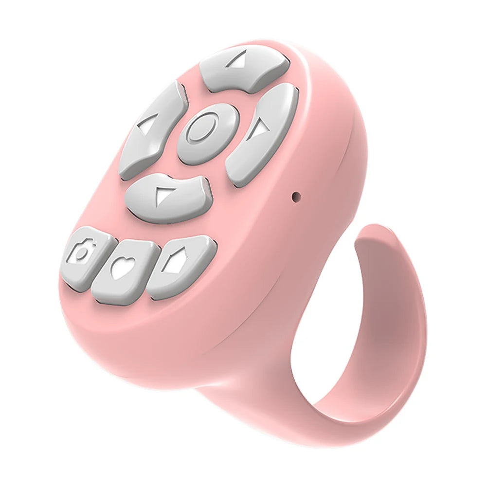 Bluetooth Remote Control Scrolling Ring E-book Page Turner for Tiktok Mobile Video Remote Control Selfie Stick Camera Controller