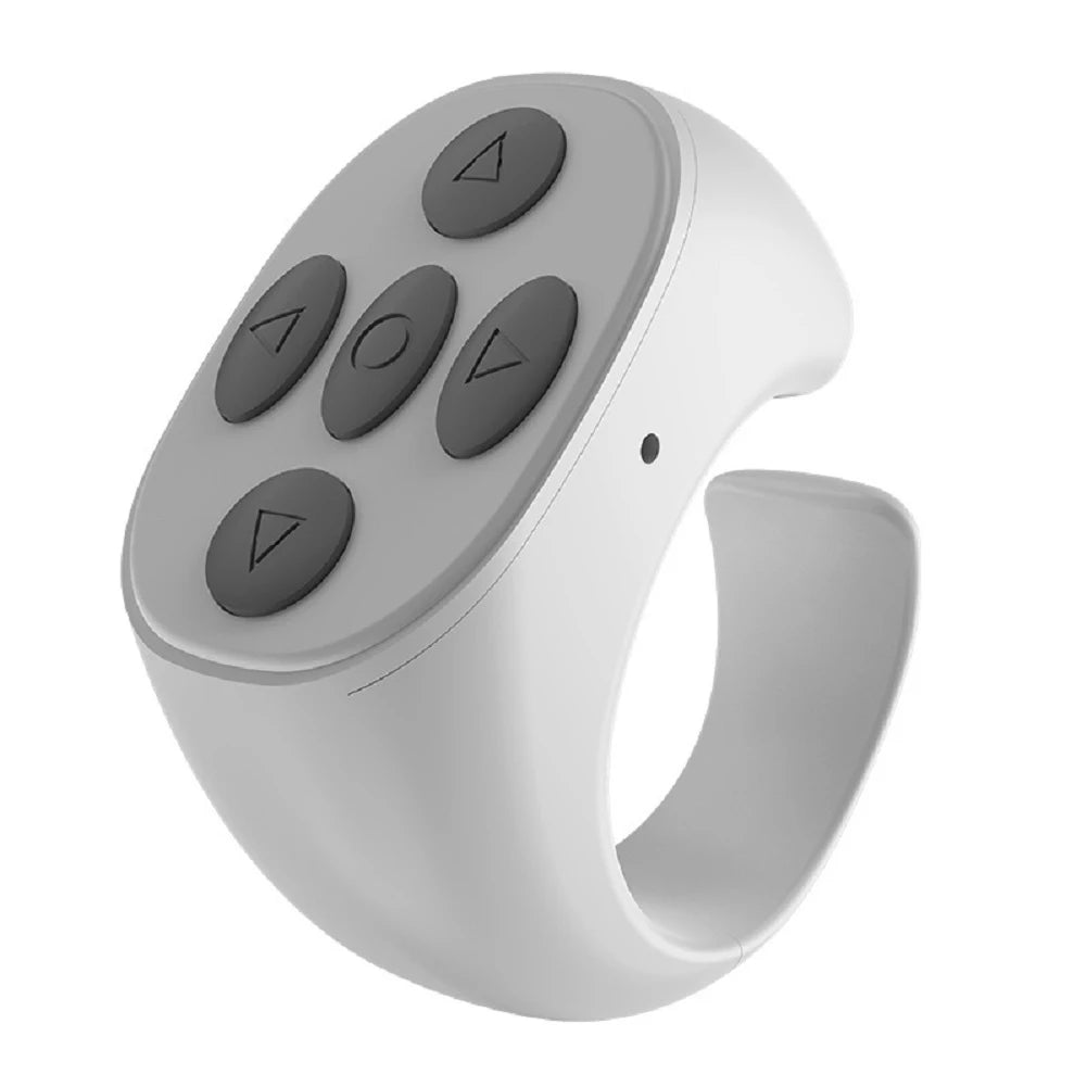 For TikTok Scrolling Ring 7 Keys Page Turner Scroller BT 5.0 Finger Remote Mobile Phone Video Remote for Android iOS iPhone iPad
