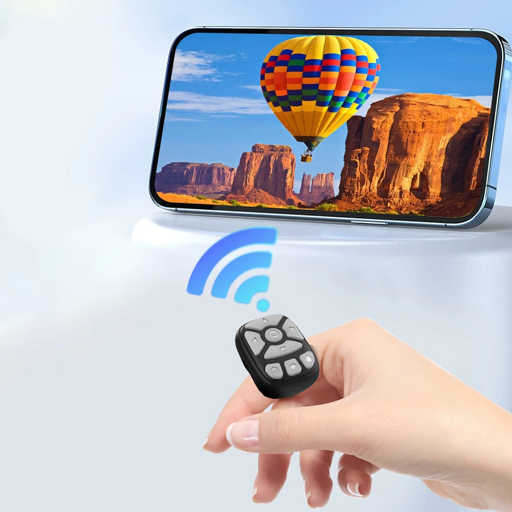 Bluetooth Remote Control Scrolling Ring E-book Page Turner for Tiktok Mobile Video Remote Control Selfie Stick Camera Controller