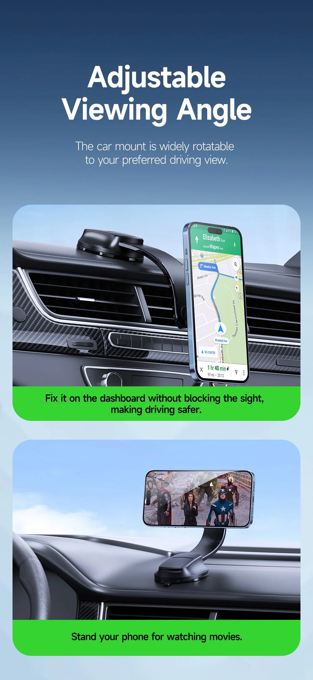 Magnetic Wireless Car Charger