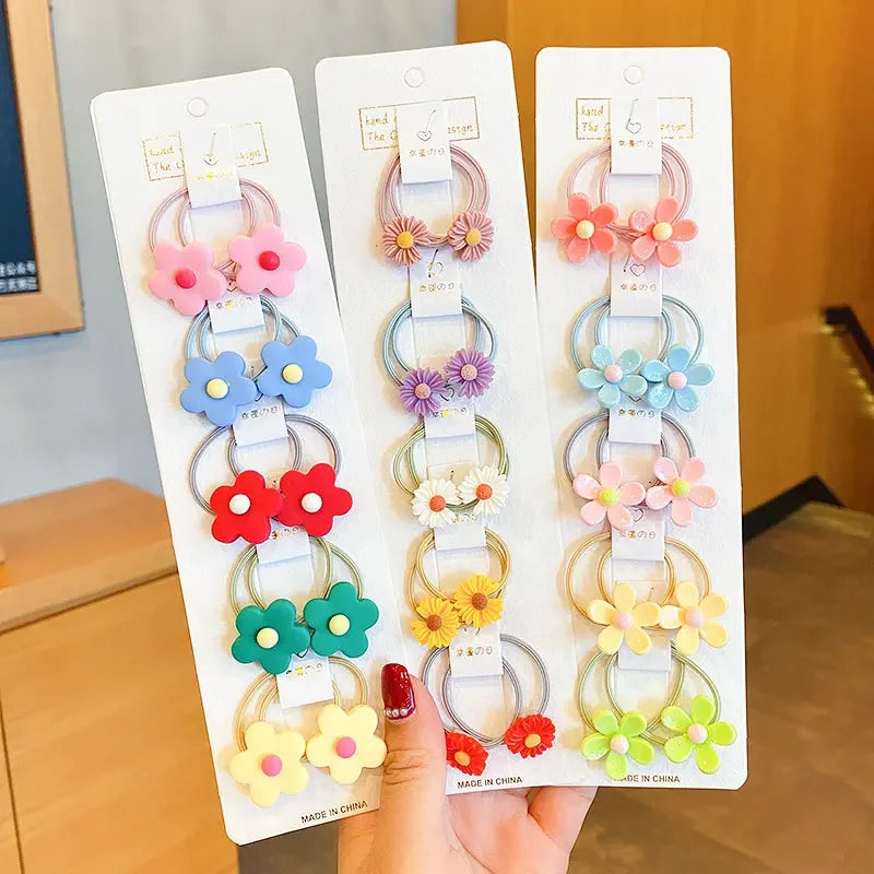 Hair Accessories Girls Band Ties Scrunchies Elastique Cheveux Fille Colets Para Cabello Bows Cintillos Trabas Pelo Mujer Kids