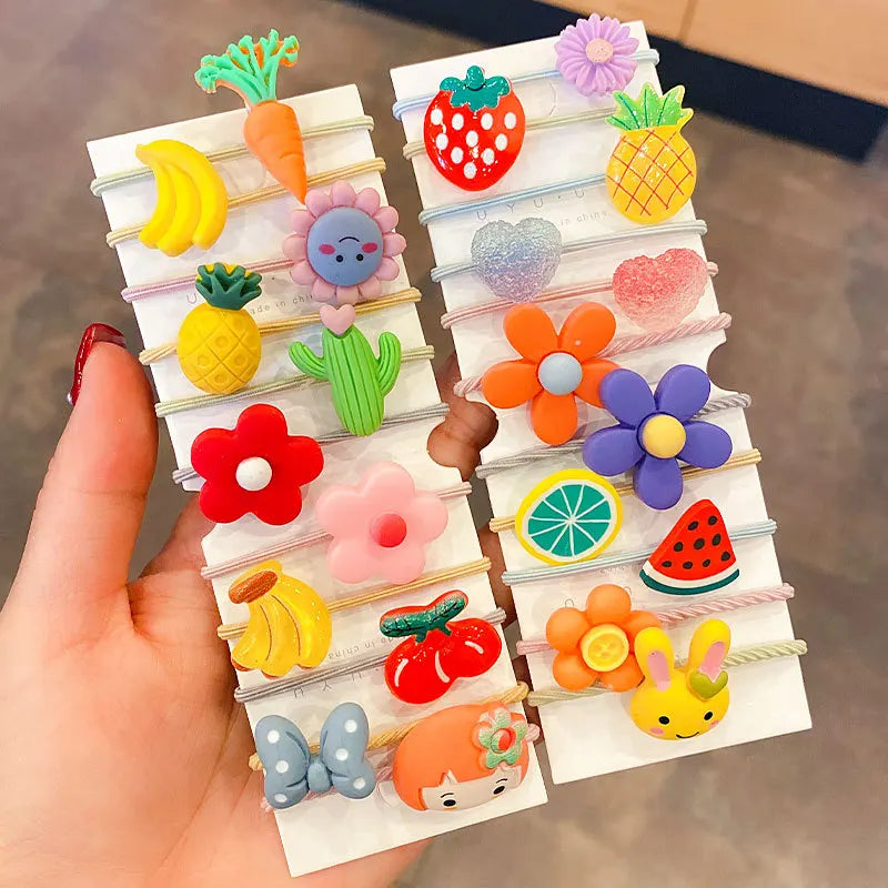 Hair Accessories Girls Band Ties Scrunchies Elastique Cheveux Fille Colets Para Cabello Bows Cintillos Trabas Pelo Mujer Kids