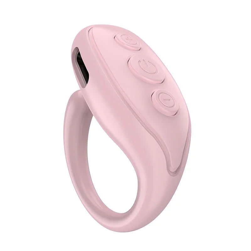 For TikTok Scrolling Ring Wireless Camera Shutter Selfie Button Kindle App Remote Page Turner Clicker for iOS Android Cell Phone