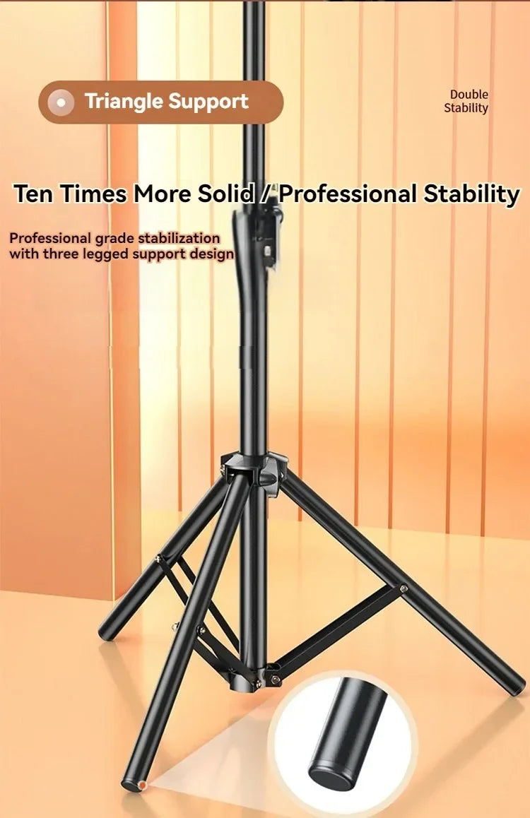 Photographic Lighting Tripod Aluminum Alloy Foldable Portable Light Stand Photography Camera Flash Mobile Phone Mount Brackets