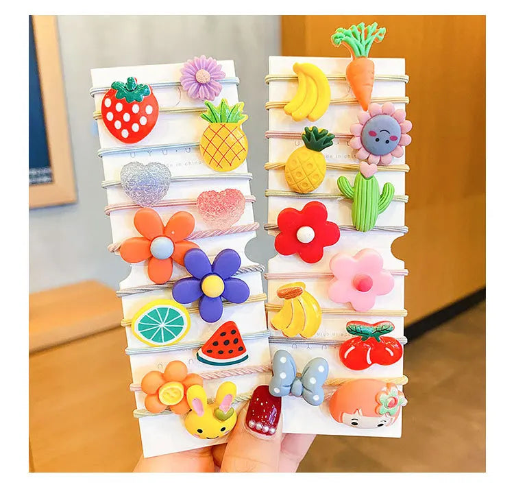 Hair Accessories Girls Band Ties Scrunchies Elastique Cheveux Fille Colets Para Cabello Bows Cintillos Trabas Pelo Mujer Kids