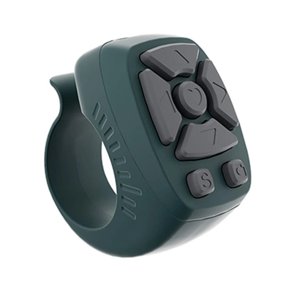 For TikTok Scrolling Ring 7 Keys Page Turner Scroller BT 5.0 Finger Remote Mobile Phone Video Remote for Android iOS iPhone iPad