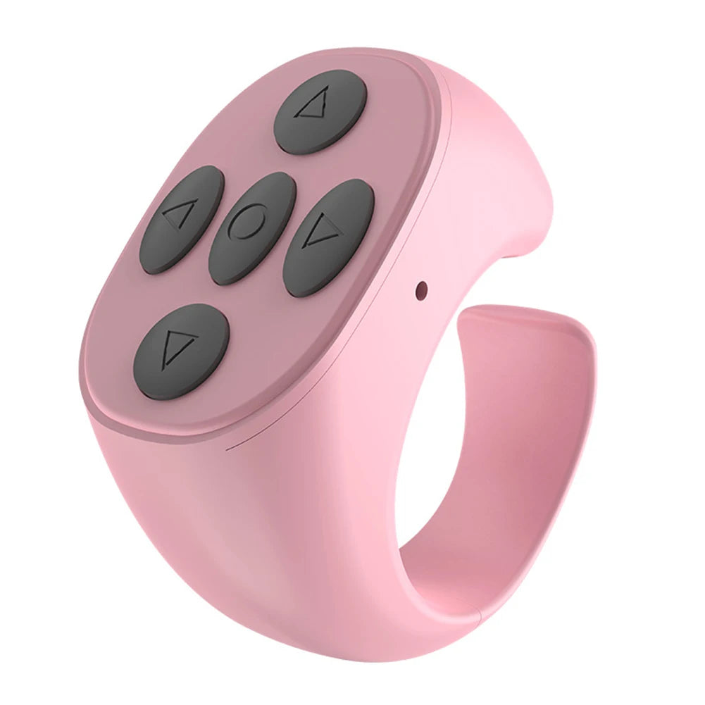 For TikTok Scrolling Ring 7 Keys Page Turner Scroller BT 5.0 Finger Remote Mobile Phone Video Remote for Android iOS iPhone iPad