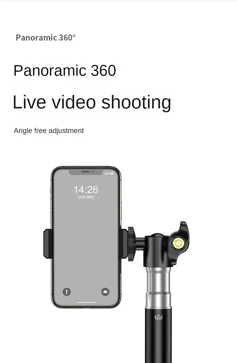 Photographic Lighting Tripod Aluminum Alloy Foldable Portable Light Stand Photography Camera Flash Mobile Phone Mount Brackets