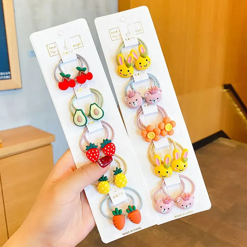 Hair Accessories Girls Band Ties Scrunchies Elastique Cheveux Fille Colets Para Cabello Bows Cintillos Trabas Pelo Mujer Kids