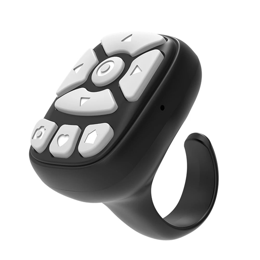 Bluetooth Remote Control Scrolling Ring E-book Page Turner for Tiktok Mobile Video Remote Control Selfie Stick Camera Controller